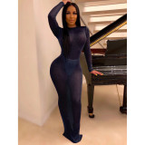 Sexy See Though Backless Split Long Club Dress SMR-9786