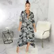 Camo Print Full Sleeve Long Coat SMR-9776