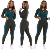 Casual Sports Long Sleeve Two Piece Suits SMR-9745