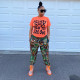 Camouflage Splashed Ink Printed Casual Pants FSL-122