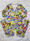 Casual Printed Long Sleeve One Piece Jumpsuits SHD-9457