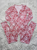 Casual Printed Long Sleeve One Piece Jumpsuits SHD-9457