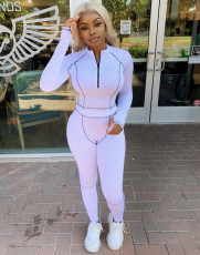 Casual Sportswear Long Sleeve Two Piece Suits WY-6726