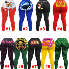 Sexy Printed Legging Pencil Pants SHD-9455