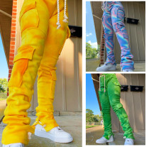 Casual Printed Drawstring Long Pants CH-8155
