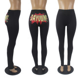 Sexy Printed Legging Pencil Pants SHD-9455