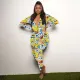 Casual Printed Long Sleeve One Piece Jumpsuits SHD-9457