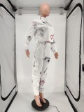 Casual Printed Sweatshirt Two Piece Pants Set WSM-5212