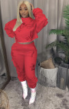 Casual Printed Sweatshirt Two Piece Pants Set WSM-5212