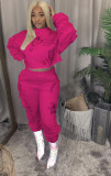 Casual Printed Sweatshirt Two Piece Pants Set WSM-5212