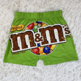 Plus Size Sexy Letter Print Bodycon Mini Shorts SHD-9303