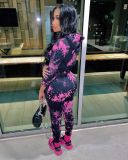 Tie Dye Hoodies And Pants Two Piece Sets XMY-9279