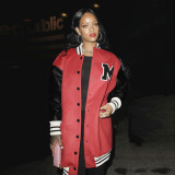 Casual Patchwork Button Up Baseball Coat GLF-8085