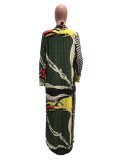 Fashion Sexy Printed Cloak + One Piece Bikini OMY-5095