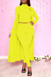 Solid Tank Top+Full Sleeve Long Cloak+Pants 3 Piece Sets SFY-206