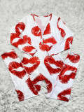 Casual Printed Long Sleeve Jumpsuits SHD-9461