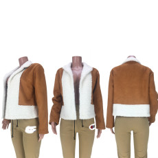Winter Warm Plush Full Sleeve Short Coat MDF-5195