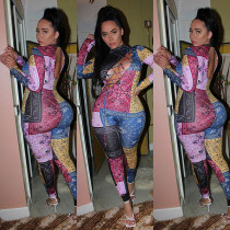 Cashew Flower Sexy Lace Up Jumpsuit GLF-8090