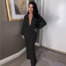 Solid Color Casual Fashion Sexy Loose Jumpsuit NYF-8036