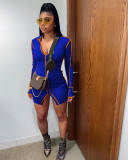 Sexy Long Sleeve Bodycon Mini Dress NIK-198