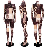 Casual Printed Long Sleeve Two Piece Sets ASL-6327