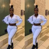 Casual Long Sleeve Two Piece Pants Set MDF-5197