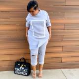 Casual Long Sleeve Plush Two Piece Pants Set OD-8412