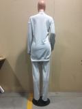 Casual Long Sleeve Plush Two Piece Pants Set OD-8412