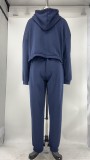 Casual Tracksuit Hoodie Two Piece Pants Set XMY-9289