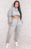 Casual Tracksuit Hoodie Two Piece Pants Set XMY-9289