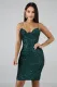Sexy Sequined Spaghetti Strap Split Club Dress LX-8916