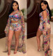 Sexy Printed Bikinis 3 Pieces Swimsuits OD-68233