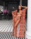 Geometric Print Padded Swimwear Bikinis 3 Piece Sets OD-68260