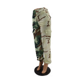 Plus Size Camouflage Print Casual Loose Pants MTY-6376