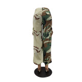 Plus Size Camouflage Print Casual Loose Pants MTY-6376