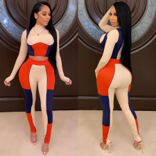 Casual Fitness Long Sleeve Tight Two Piece Sets ZSD-0377
