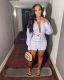 White Shirt Top And Mini Skirt Two Piece Sets WSM-5219