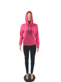 Casual Sports Hoodie Two Piece Pants Set FOSF-8025