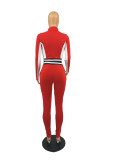 Casual Sports Long Sleeve Zipper 2 Piece Pants Set FOSF-8035