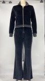 Casual Long Sleeve Zipper Long Sleeve 2 Piece Sets XMY-9294