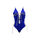Sexy Lace Up Hollow Out One Piece Swimsuits BN-9079