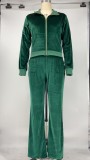 Casual Long Sleeve Zipper Long Sleeve 2 Piece Sets XMY-9294