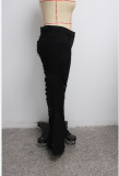 Plus Size 5XL Denim Ripped Hole Flared Jeans HSF-2397