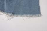 Plus Size 5XL Denim Ripped Hole Flared Jeans HSF-2397
