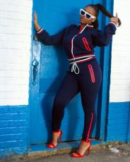 Casual Sports Zipper Jacket And Pants 2 Piece Sets ORY-5182