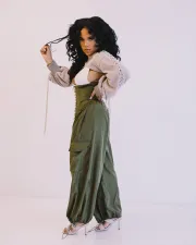 Casual High Waist Lace Up Loose Wide Leg Pants OMY-0002