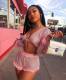 Sexy Long Sleeve Two Piece Shorts Set BN-9166