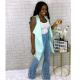 Plus Size Denim Tassel Jeans LSD-8679