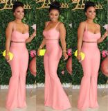 Sexy Slip Crop Top Flared Pants 2 Piece Sets LSD-8670