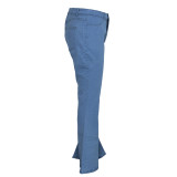 Plus Size Fat MM Denim Flared Jeans HSF-2295